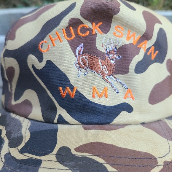 vintage duck Camouflage trucker Chuck Swan WMA Cap - Picture 3 of 5